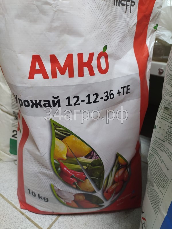 Удобрение Амко Урожай 12-12-36 10 кг